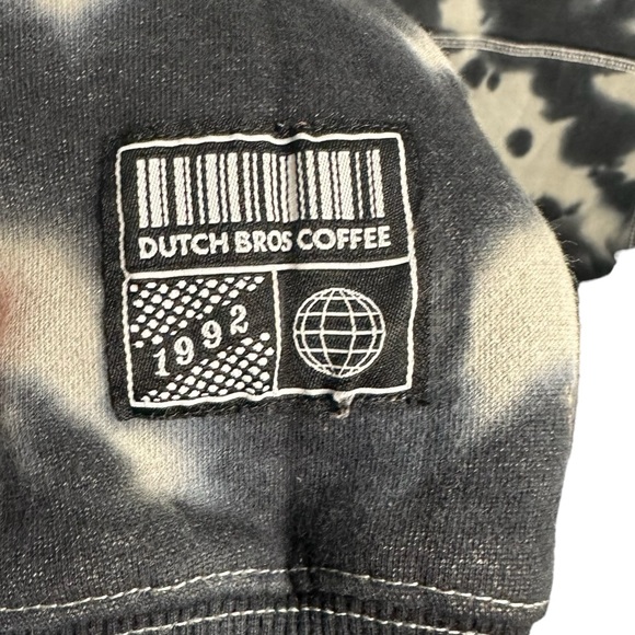 Dutch Bros Black+GRAY Camo/Tie Dye Look SMALL+MEDIUM+LARGE “Serving U Since 1992 - Picture 4 of 10